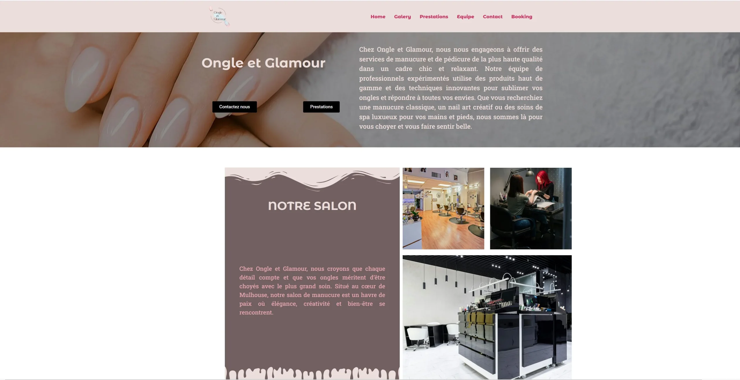 image de projet site de manucure